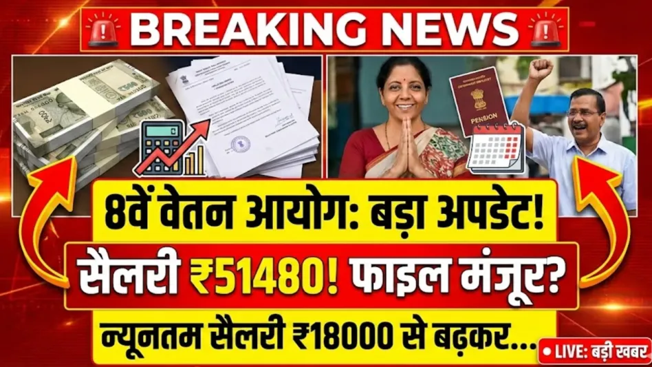 8th Pay Commission Big Update: Minimum Salary to Jump to ₹51,480? File Approved Status – Latest News 2026